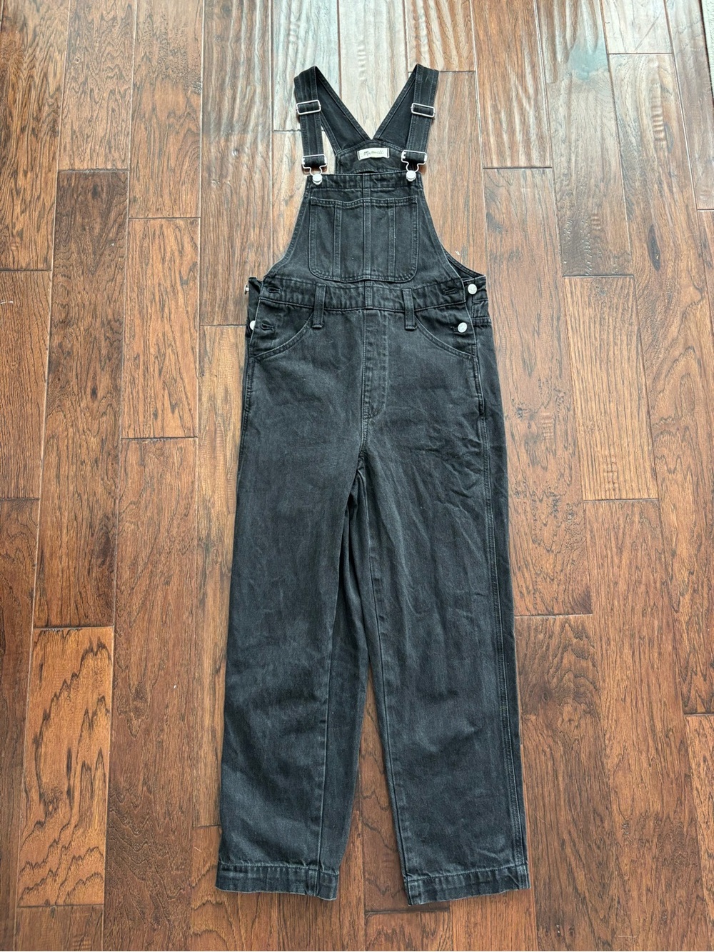 Madewell Black Denim Overall Jumpsuit